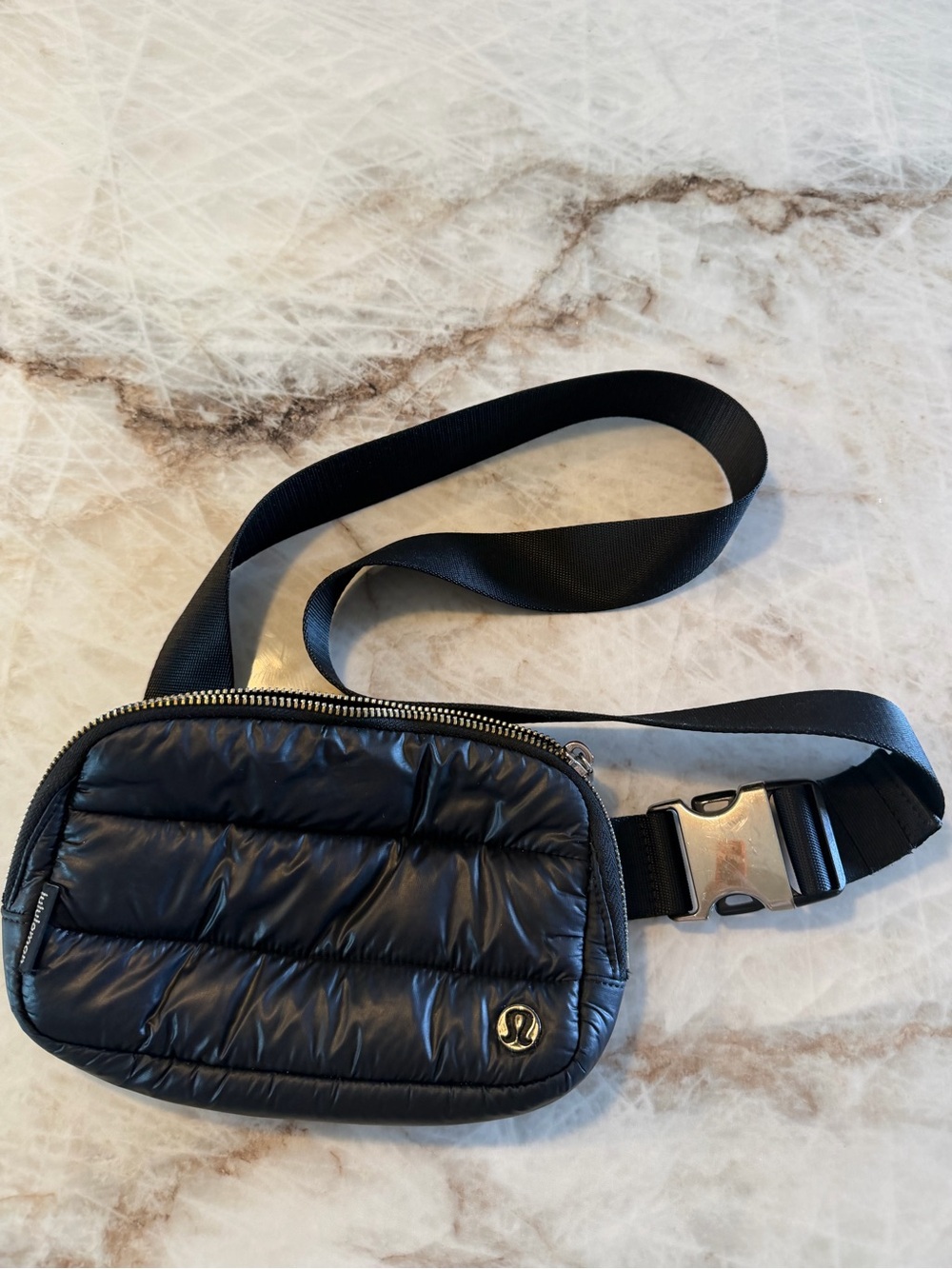 lululemon athletica Navy Quilted Belt Bag